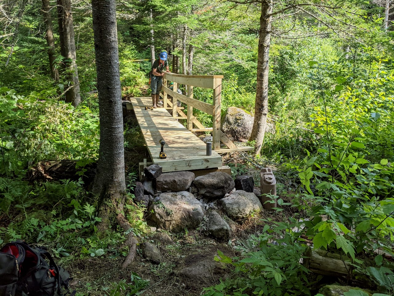 A short span across a narrow crossing.